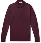 John Smedley - Belper Slim-Fit Merino Wool Polo Shirt - Burgundy