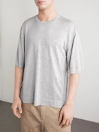 Officine Générale - Boris Lyocell and Wool-Blend T-Shirt - Gray
