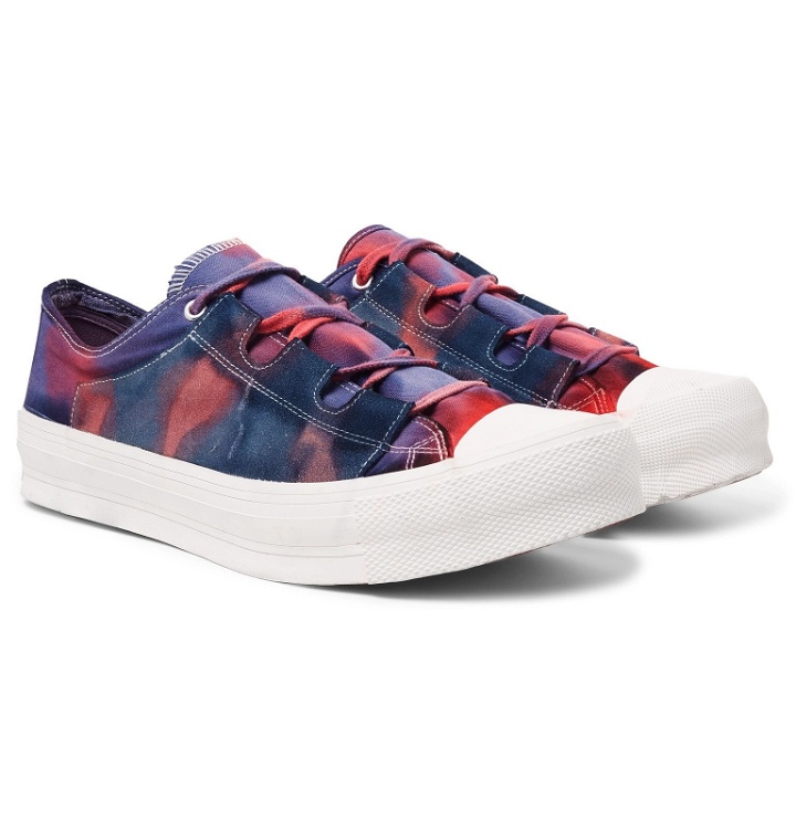 Photo: Needles - Ghillie Tie-Dyed Canvas Sneakers - Purple