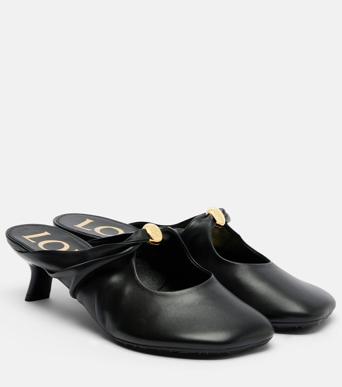Loewe Pebble Soft leather mules