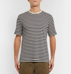 Folk - Striped Slub Cotton-Jersey T-Shirt - Men - Blue