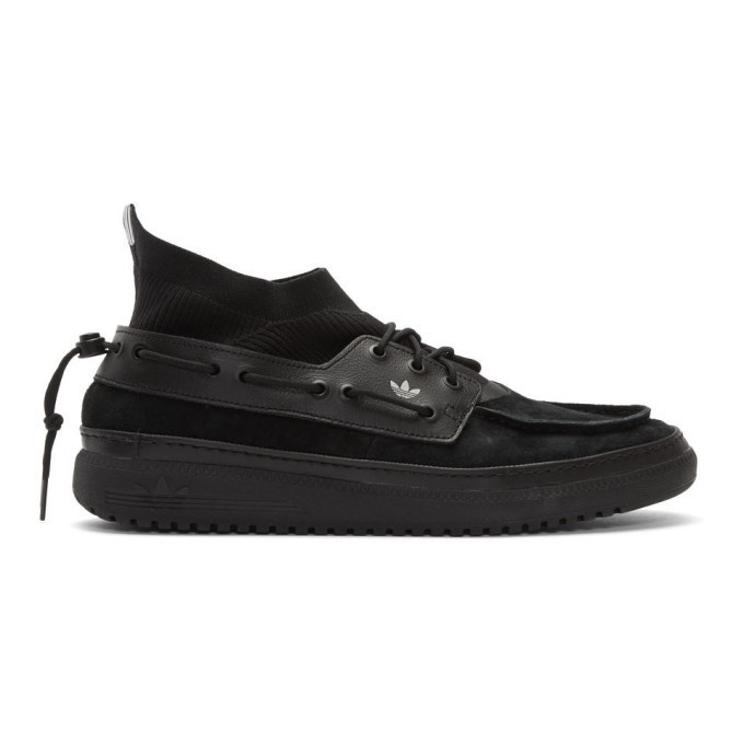 Photo: BED J.W. FORD Black adidas Originals Edition Saint Florence BF Sneakers