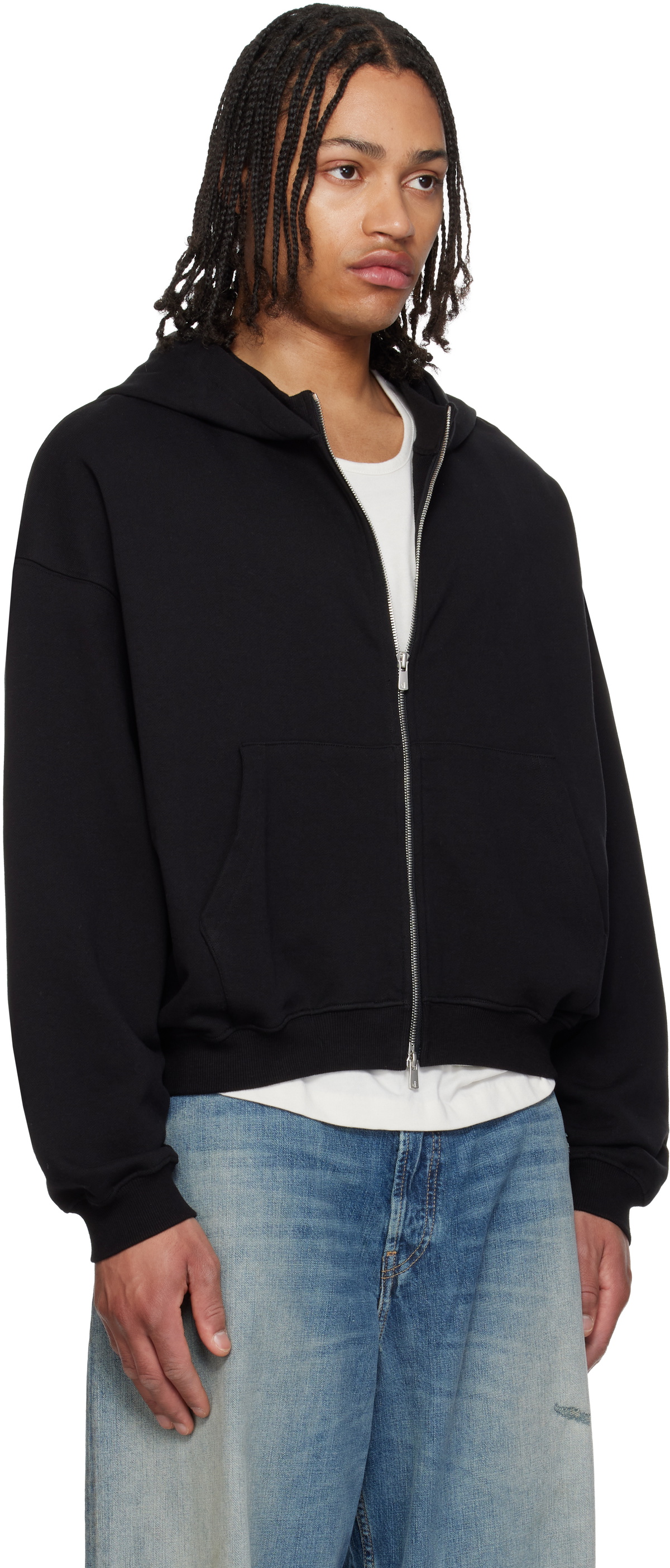 FFFPOSTALSERVICE Black RH Zip Up Hoodie