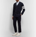 Thom Browne - Slim-Fit Striped Cashmere Cardigan - Men - Navy