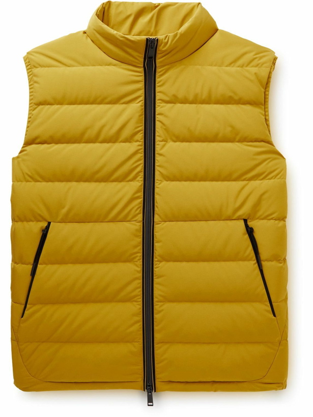 Photo: Zegna - Stratos Quilted Shell Down Gilet - Yellow