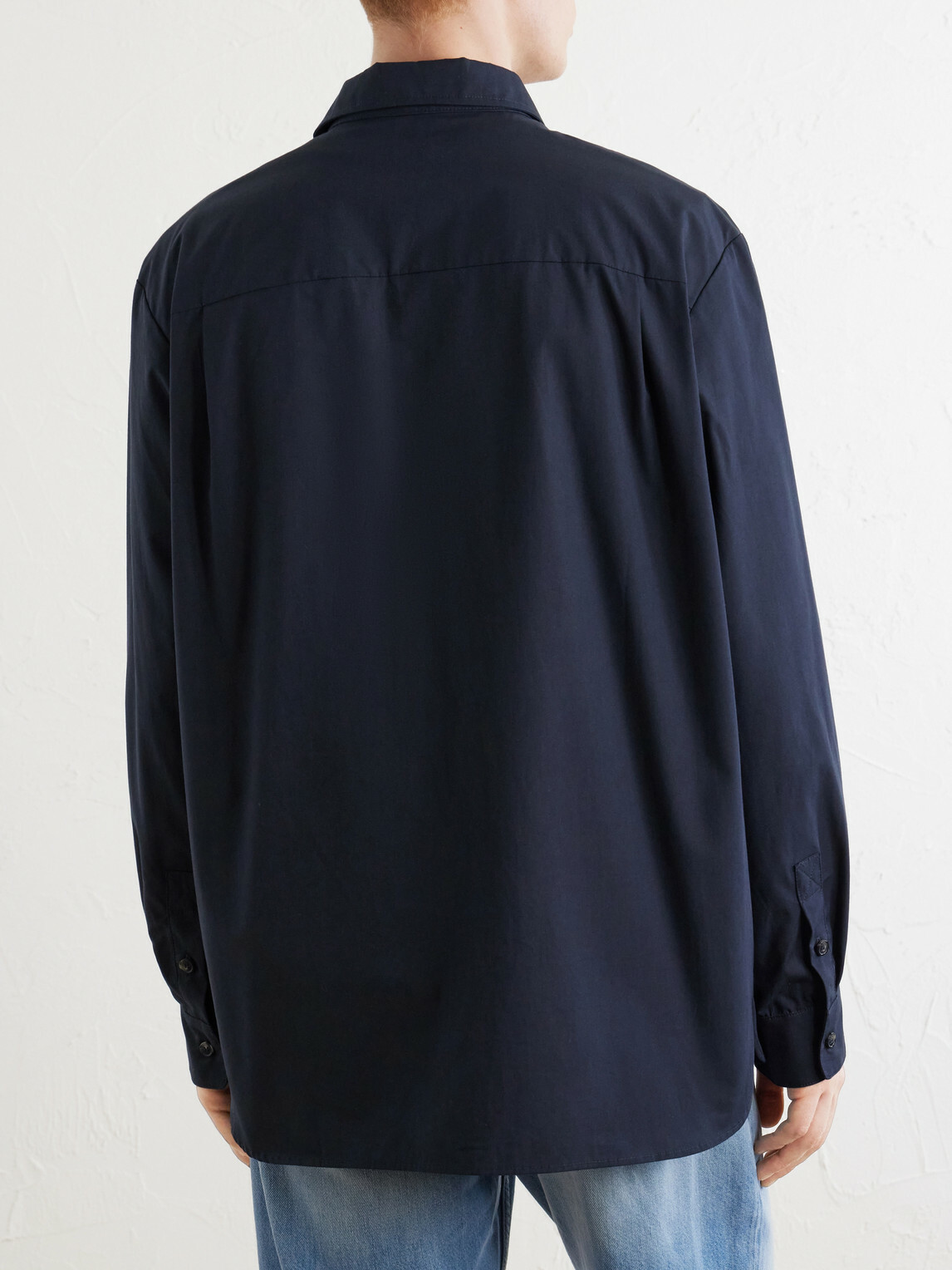 A.P.C. - Malo Logo-Embroidered Organic Cotton-Poplin Shirt - Blue