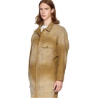 Billy Tan Canvas Workwear Trench Coat
