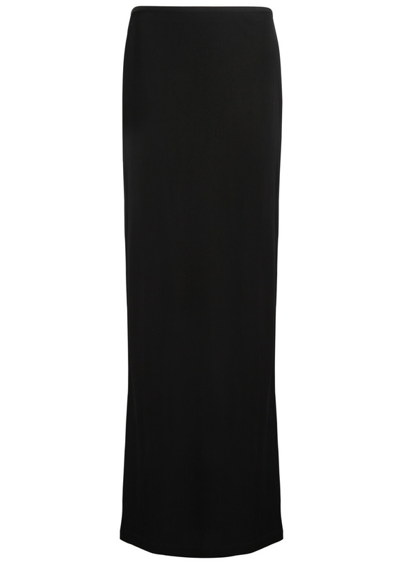 Photo: Helmut Lang Satin-jersey Maxi Skirt Black