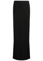 Helmut Lang Satin-jersey Maxi Skirt Black