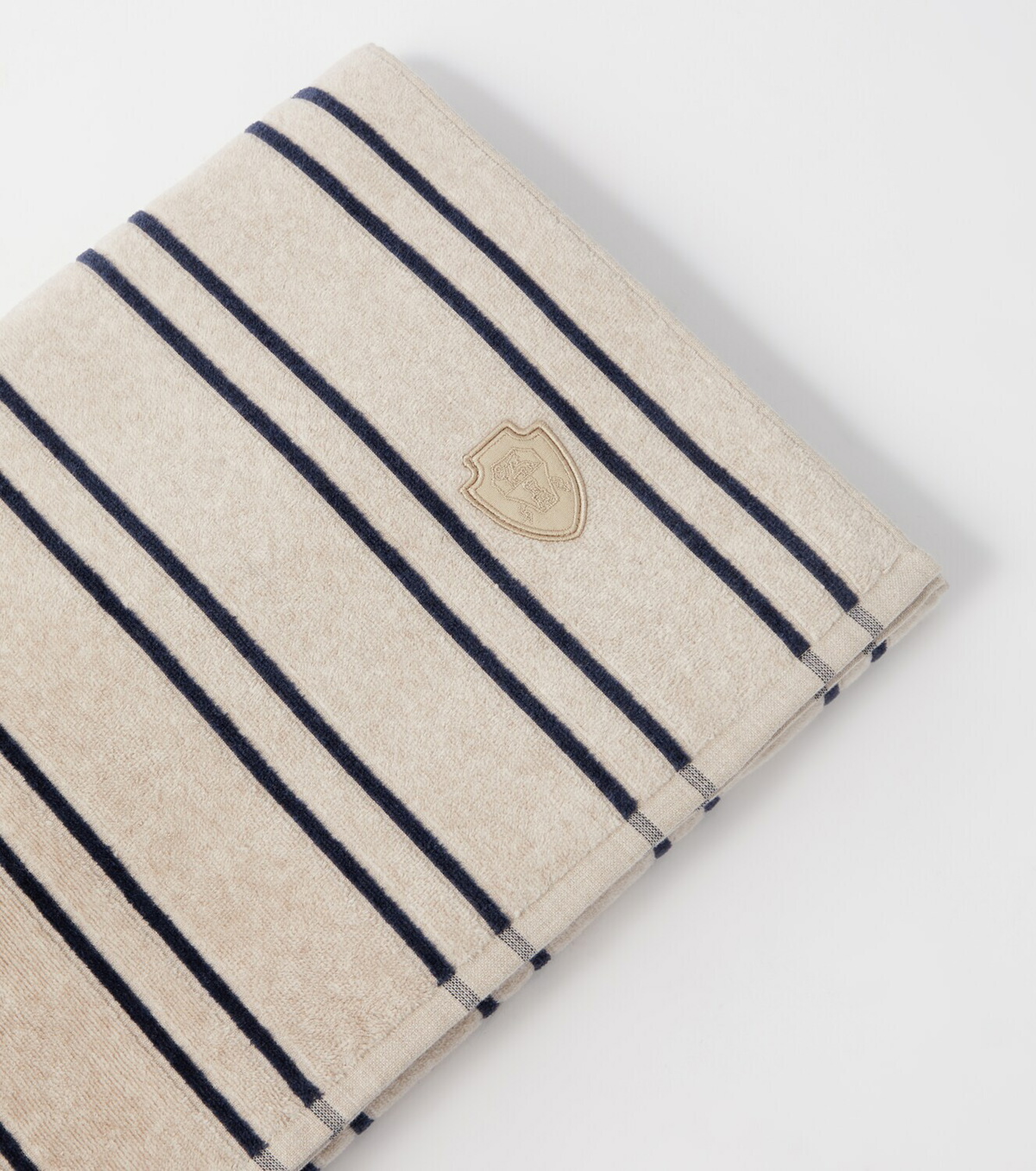 Brunello Cucinelli Striped cotton terry beach towel