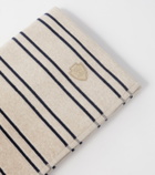 Brunello Cucinelli Striped cotton terry beach towel