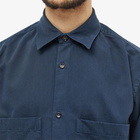 NN07 Men's Freddy Twill Patch Pocket Shirt in Navy Blue