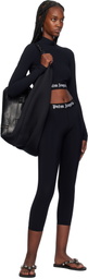 Palm Angels Black Logo Leggings