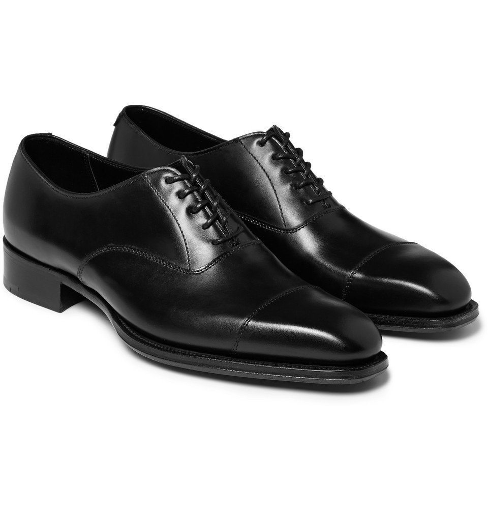 Photo: Kingsman - George Cleverley Leather Oxford Shoes - Black