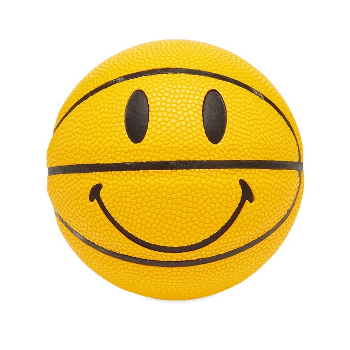 Photo: MARKET Men's Smiley Mini Basketball in Yellow