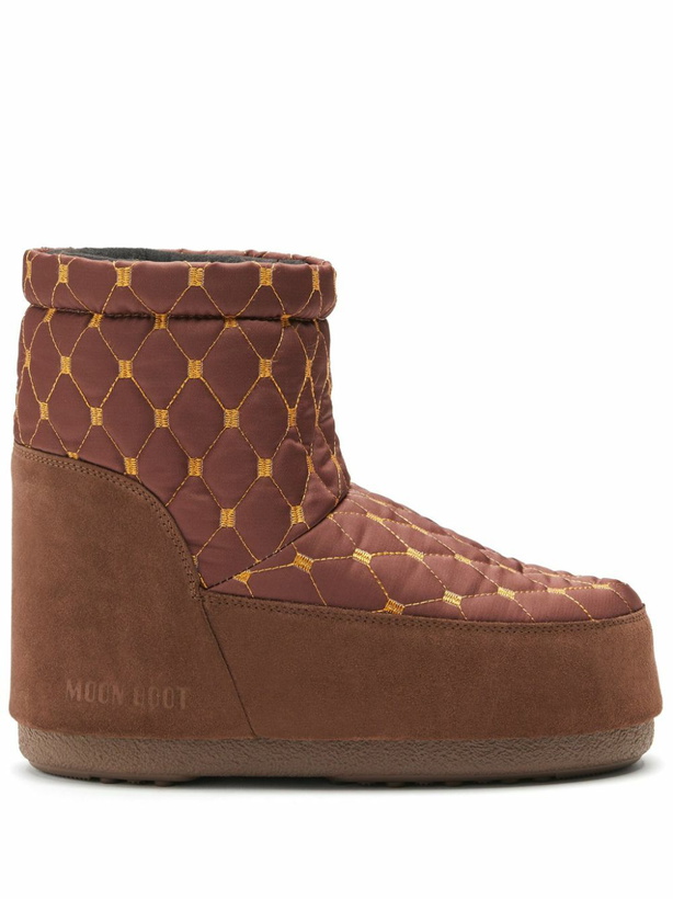Photo: Moon Boot Brown Icon Low Quilted Boots