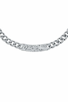 Diesel Stainless Steel Chain Necklace - Necklaces - Unisex - Silver
