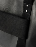 Rick Owens - Webbing-Trimmed Burnished-Leather Weekend Bag