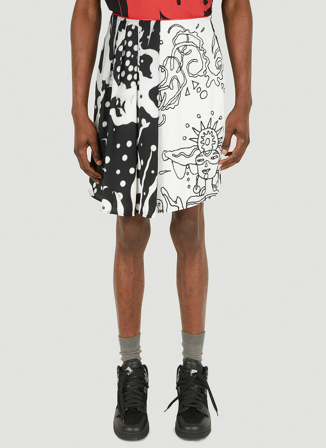Honey Fucking Dijon Fluid Asymmetric Skirt