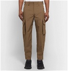 Neil Barrett - Tapered Cotton-Blend Cargo Trousers - Brown