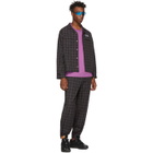 Wonders Black Grid Camp PJ Shirt