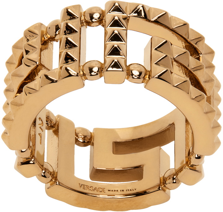 Photo: Versace Gold Greca Ring