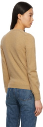 COMME des GARÇONS PLAY Tan Heart Patch Cardigan