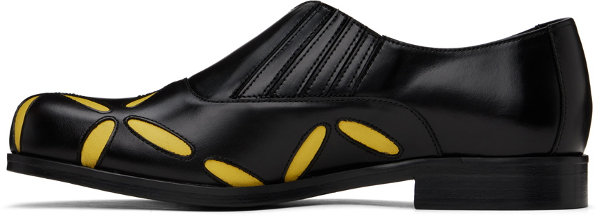 Stefan Cooke Black & Yellow Slashed Loafers