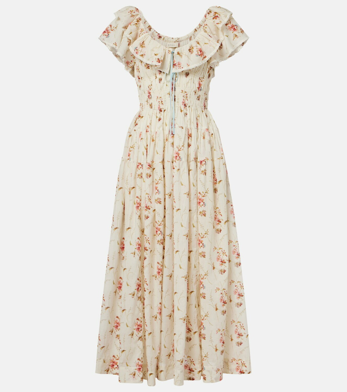 Dôen Illiana floral cotton midi dress