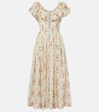 Dôen Illiana floral cotton midi dress