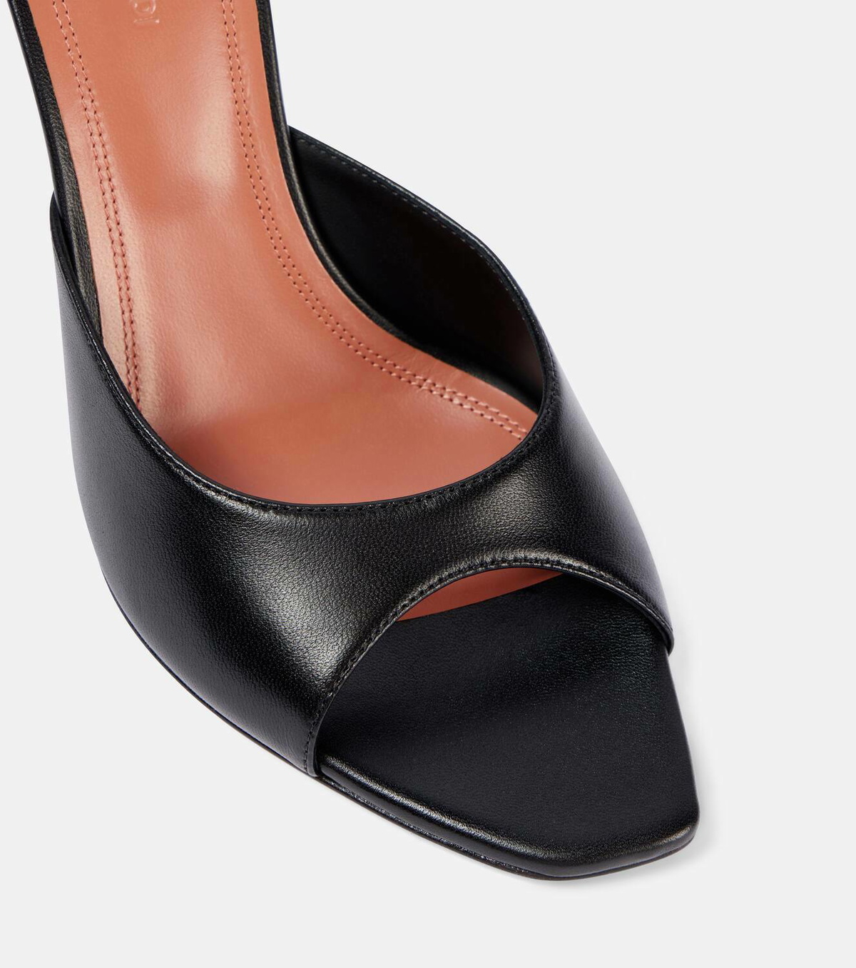 ☆sale☆アミナ・モアディ Alexa 90 ブラックレザーミュール Amina Muaddi | Alexa 90 black leather mules | Savannahs