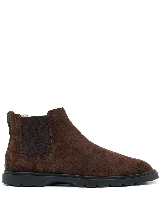 Photo: TOD'S - Chelsea Suede Ankle Boots