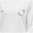 MKI Men's Long Sleeve Square Logo T-Shirt in White