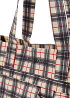 Damson Madder Eliza Checked Shell Tote bag - Yellow - One Size
