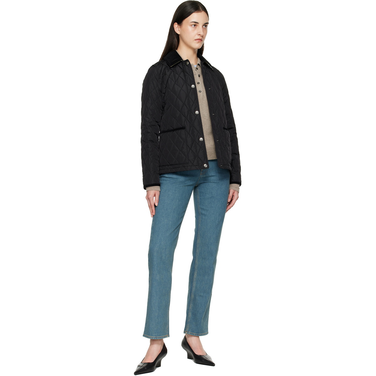 Burberry Black Quilted Nylon Jacket