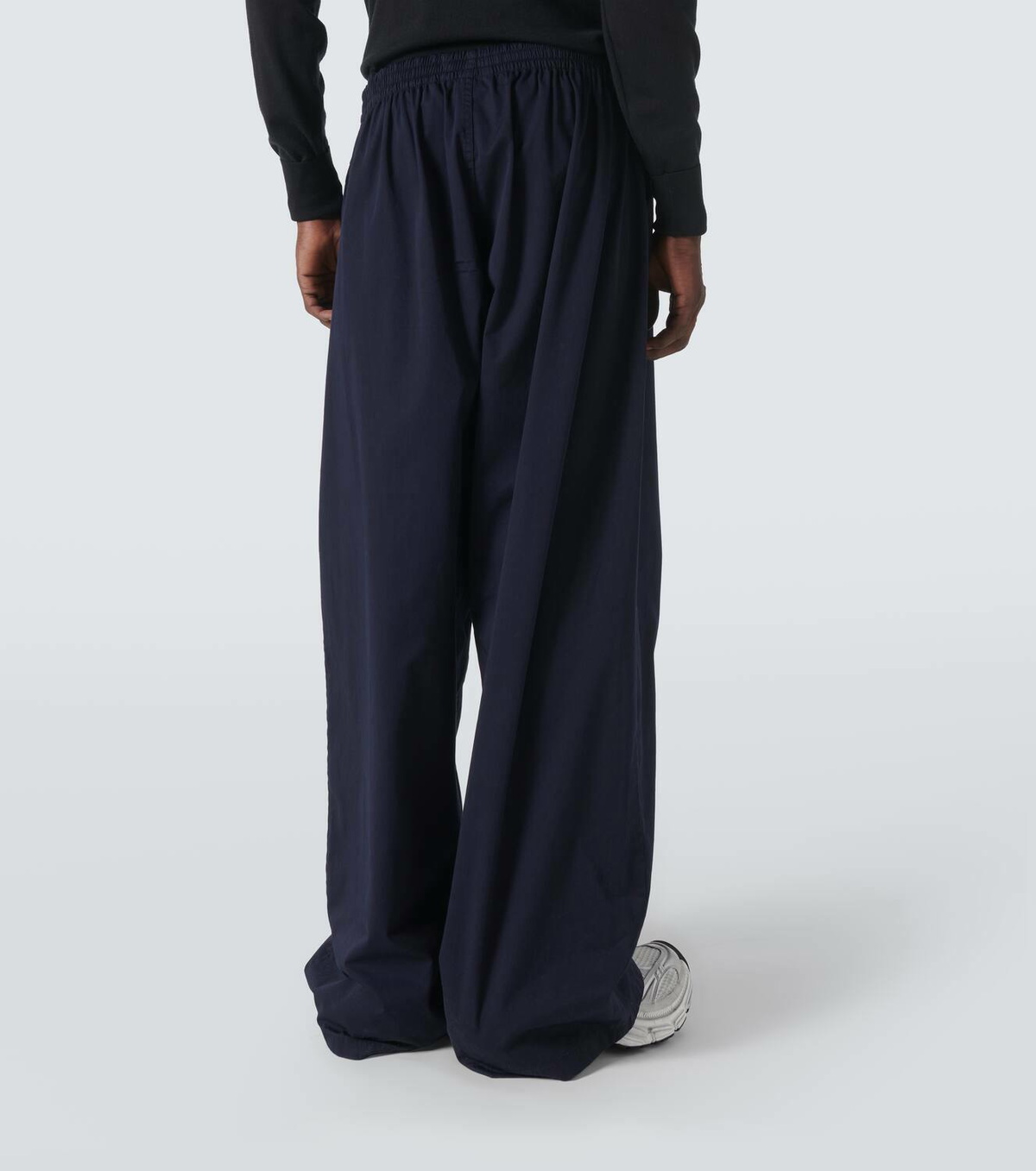 パンツ BALENCIAGA Black Cotton Wide-Leg Pant Balenciaga Cotton Wide-leg Pant | italist