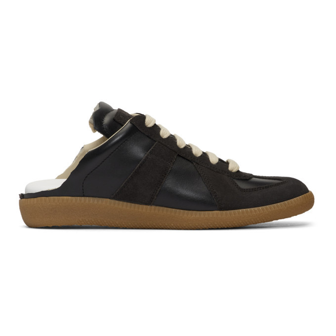 Maison Margiela★ BACKLESS REPLICA SNEAKERS サイズ36.5 Maison Margiela Black Backless Replica Sneakers Maison Margiela