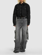 RICK OWENS DRKSHDW - Cape-sleeved Cotton Drill Crop Jacket