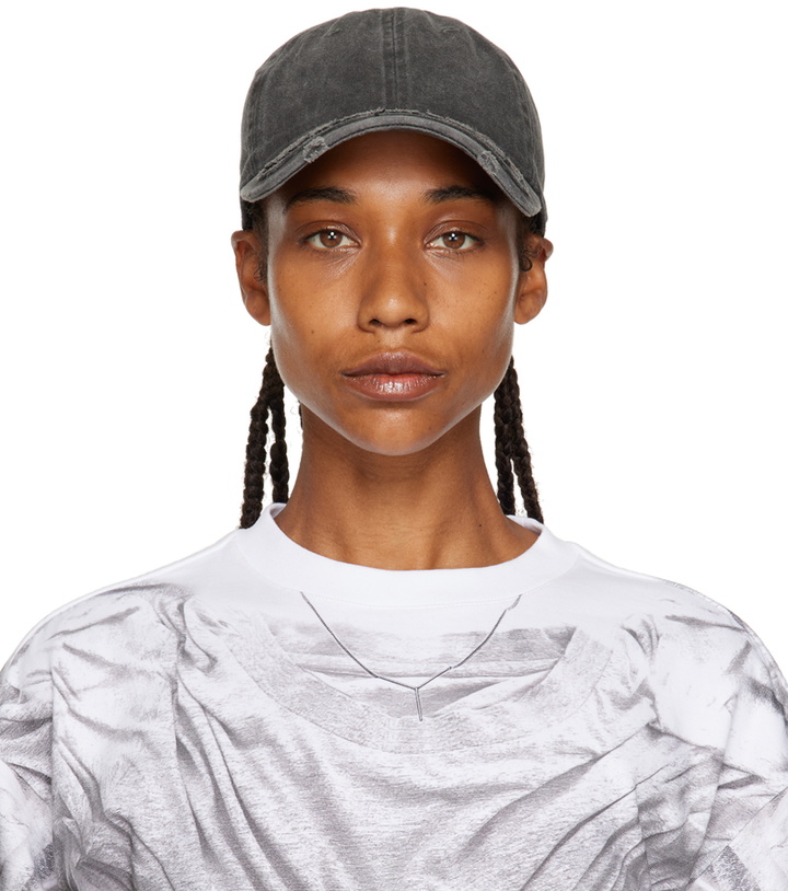 Photo: Y/Project Black Distressed Cap