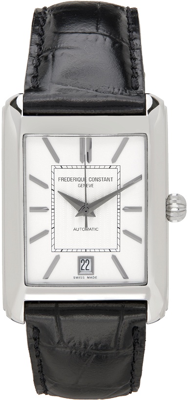 Photo: Frédérique Constant Black & Silver Classic Carrée Automatic Watch
