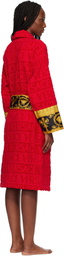 Versace Red 'I Heart Baroque' Bathrobe