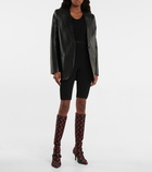 Marine Serre - Moon patterned knee-high sock boots