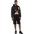 Moschino Black Roman Teddy Bear Bomber Jacket