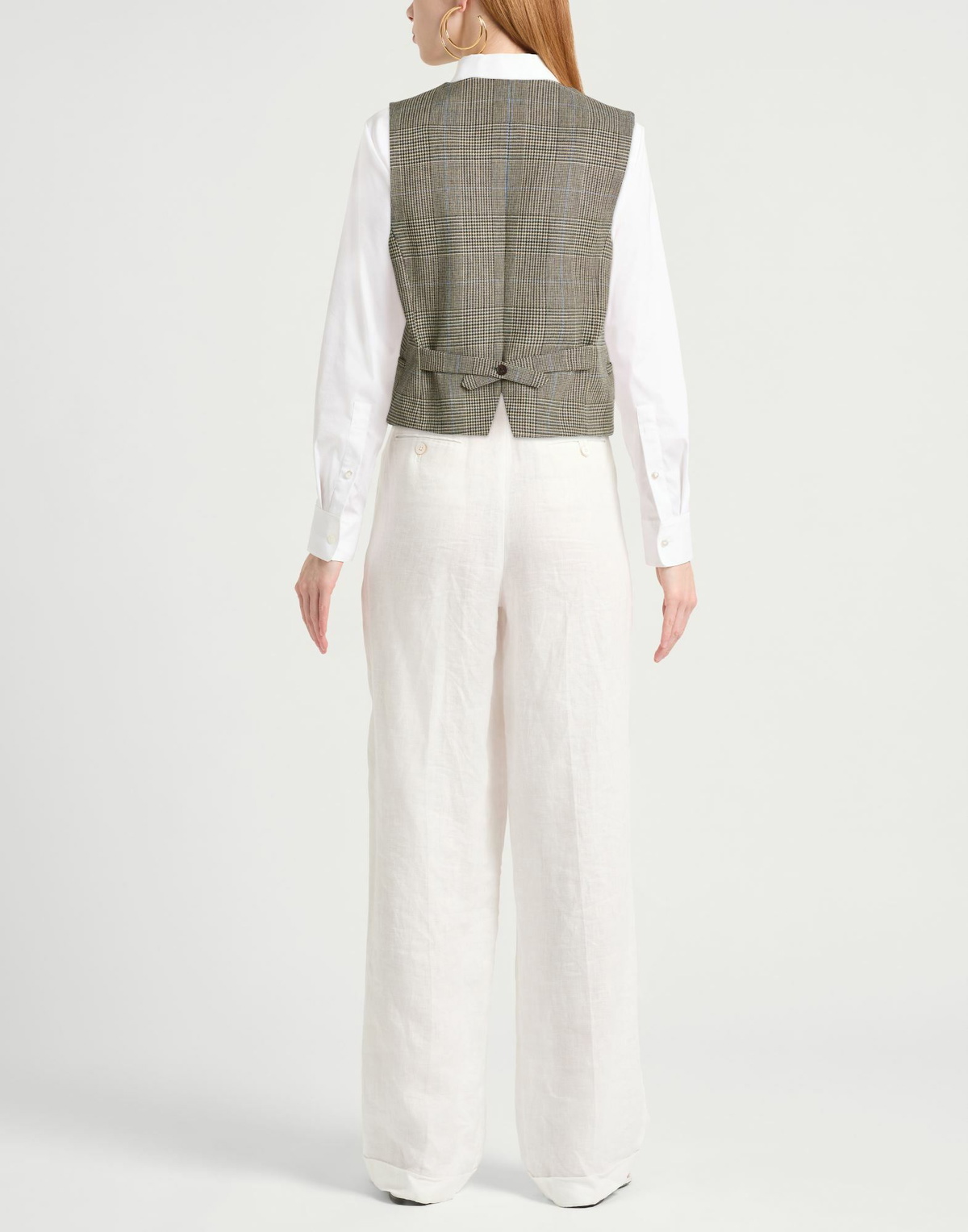 P. a.r. o.s. h. Womens Tailored Vest in Beige
