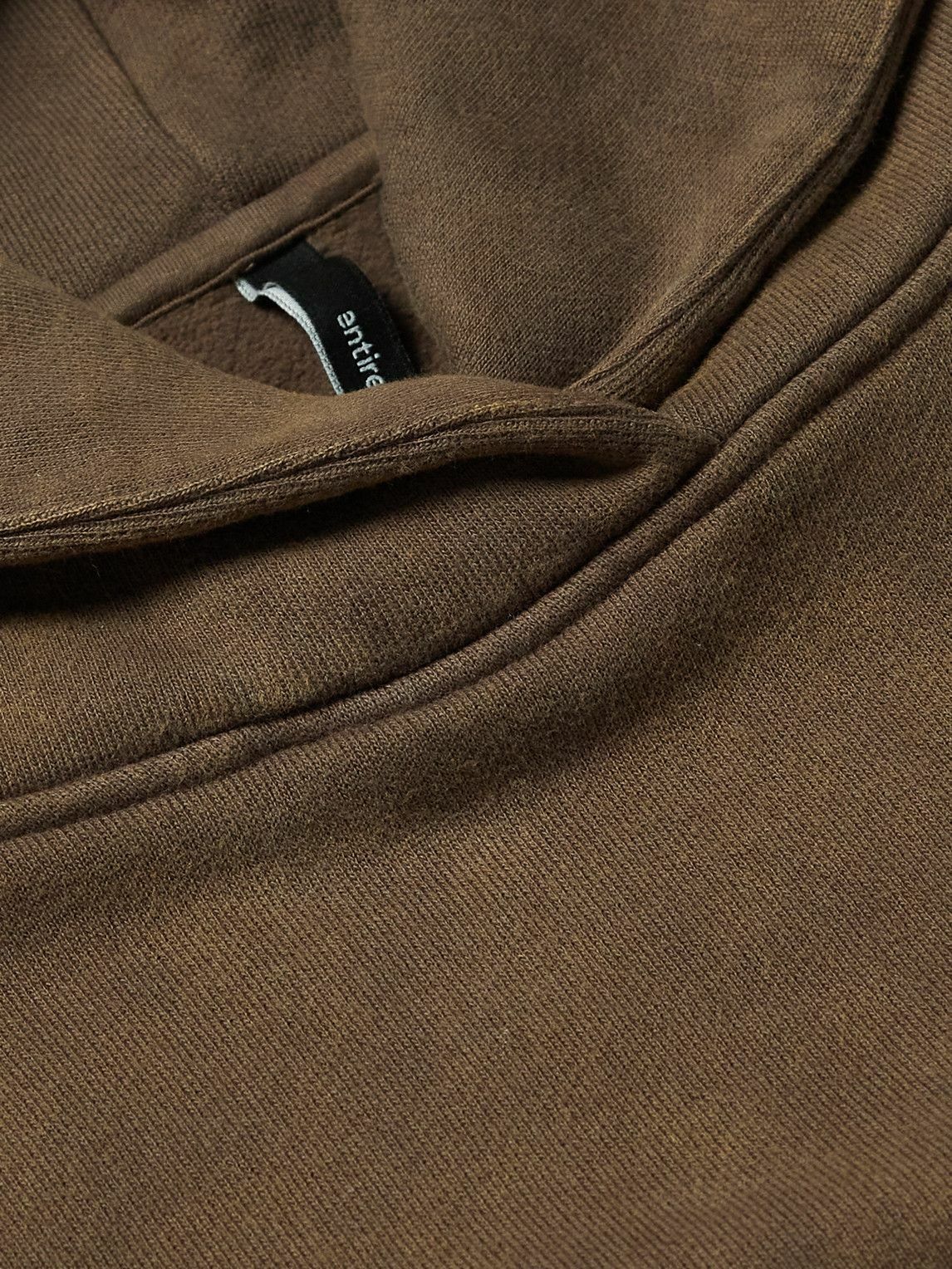ENTIRE STUDIOS - Cotton-Jersey Hoodie - Brown Entire Studios