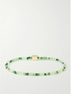 Luis Morais - Glass, Gold and Sapphire Beaded Bracelet
