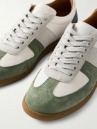 Mr P. - Ansel Suede and Leather Sneakers - Neutrals