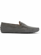 Tod's - Gommino Suede Driving Shoes - Gray