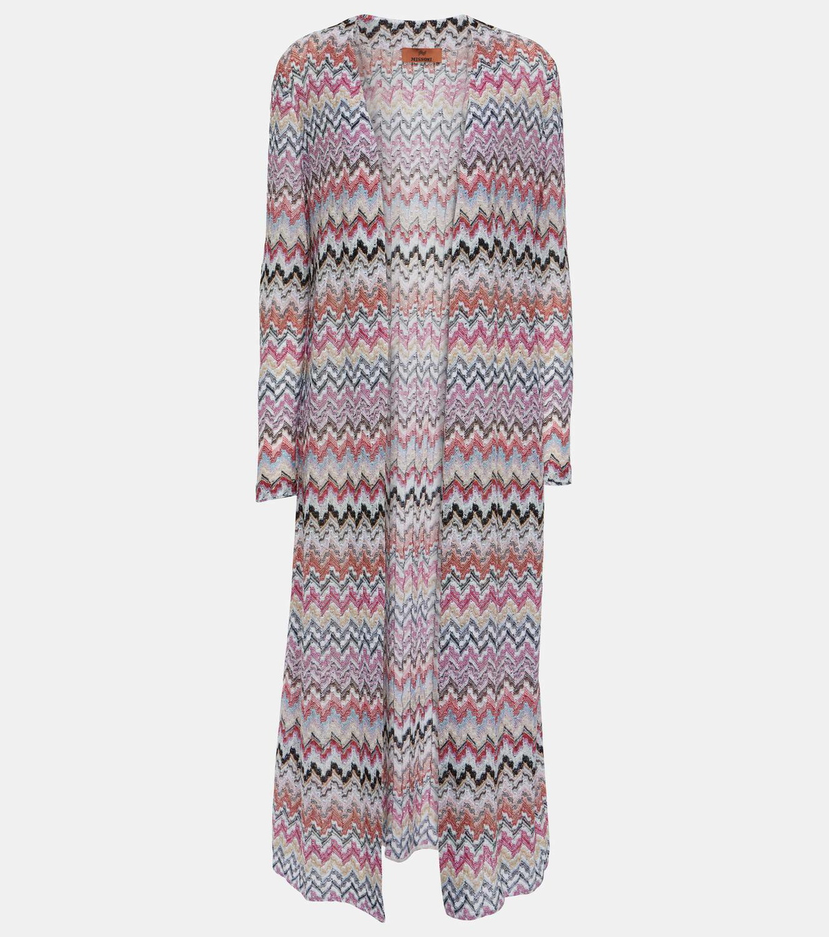 Missoni Zig Zag metallic knit cardigan