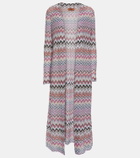 Missoni Zig Zag metallic knit cardigan